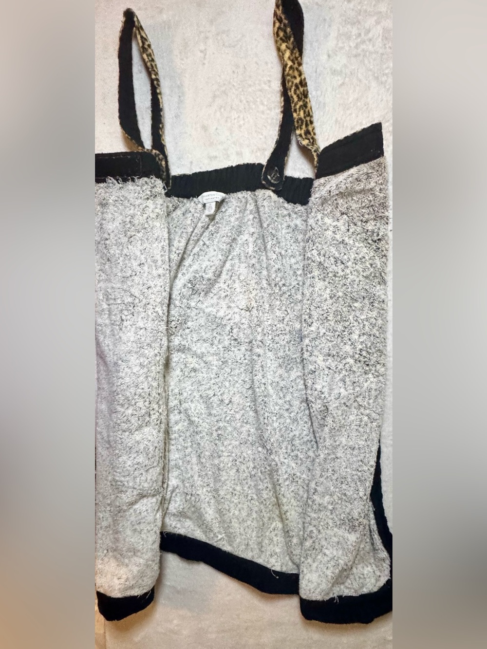 Charter Club Small Leopard Beach Cover-up towel or Bathrobe - Picture 2 of 11